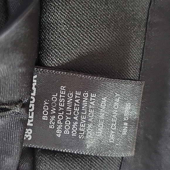 EXPRESS Photographer black Slim Fit Sport Coat Suit Jacket 38R - Picture 3 of 7